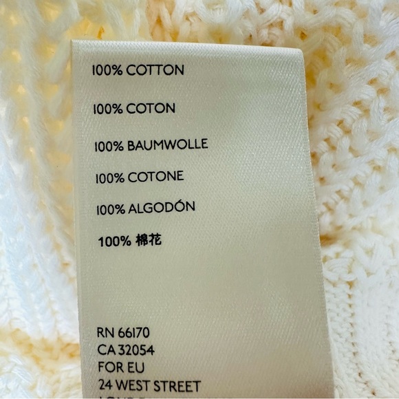 Free People Women’s Half Moon Bay Pullover Sweater in Cream Size Medium - Picture 10 of 10